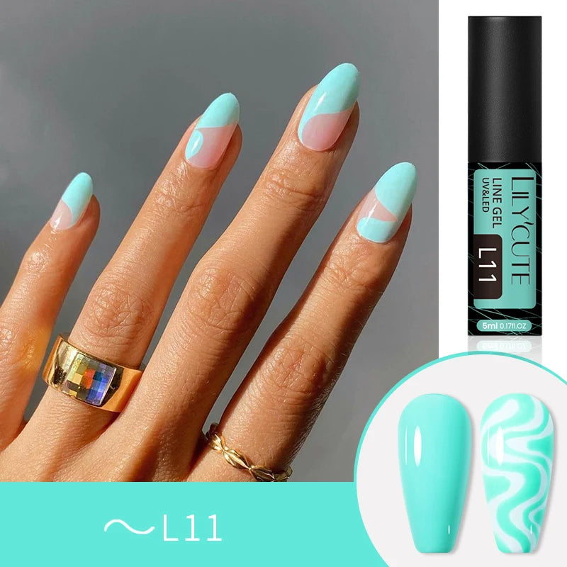 Liner Gel nail Polish | Metallic Painting Liner Gel | Super-Bright Metallic Liner |Gold Silver Mirror Gel Nail Polish |  liner art gel polish | Glitter Nail Art Gel Liner |  Diamond Painted Polish |  Gel Nail Polish |   Metallic Painting nail gel | Nail Polish | Nail Gel |  Liner Gel Nail Art | Striping Nail Gel