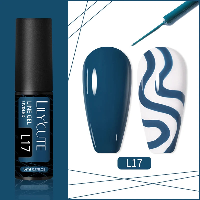 Liner Gel nail Polish | Metallic Painting Liner Gel | Super-Bright Metallic Liner |Gold Silver Mirror Gel Nail Polish |  liner art gel polish | Glitter Nail Art Gel Liner |  Diamond Painted Polish |  Gel Nail Polish |   Metallic Painting nail gel | Nail Polish | Nail Gel |  Liner Gel Nail Art | Striping Nail Gel