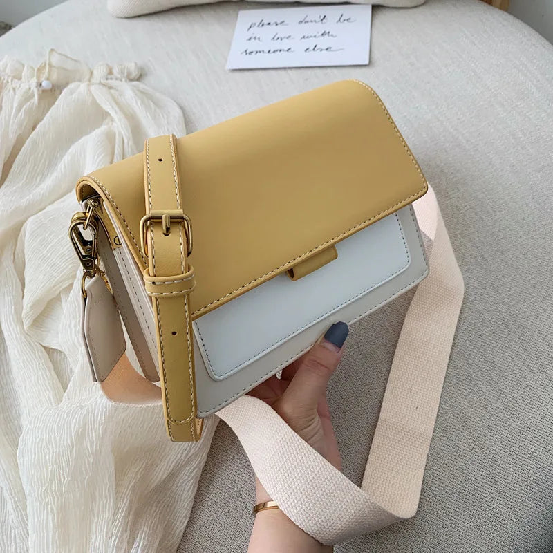 Women's Trendy Crossbody Bag |Crossbody Purses |Trendy Soft Leather Crossbody Bags | Shoulder Handbags | Womens Purses | Small Crossbody Bags | contrast color leather crossbody bags | women travel handbag |  Shoulder Messenger Bag | Cross Body Bag | Small Flap Bag |   