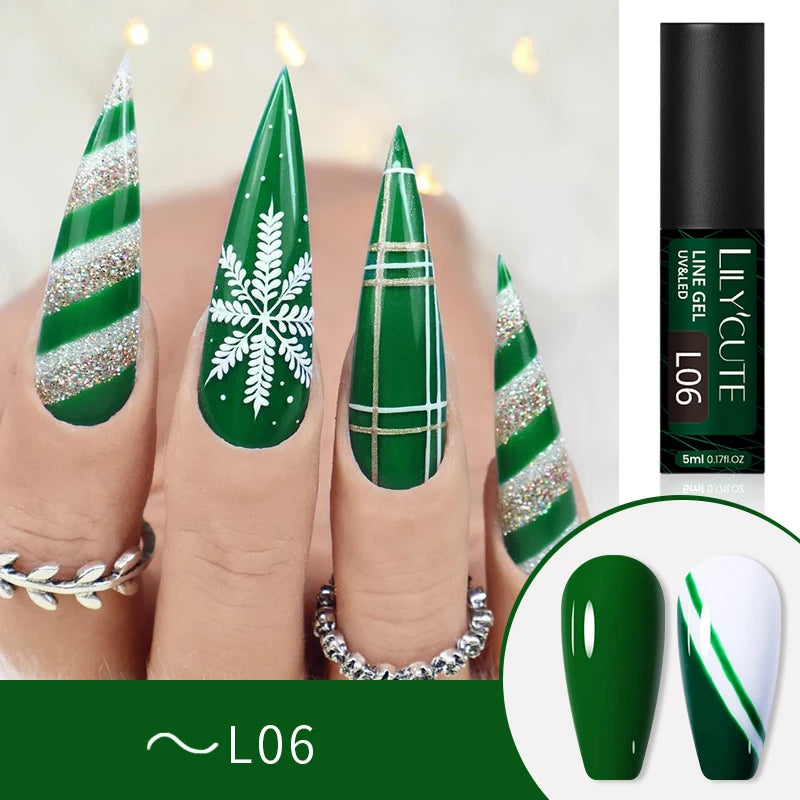 Liner Gel nail Polish | Metallic Painting Liner Gel | Super-Bright Metallic Liner |Gold Silver Mirror Gel Nail Polish |  liner art gel polish | Glitter Nail Art Gel Liner |  Diamond Painted Polish |  Gel Nail Polish |   Metallic Painting nail gel | Nail Polish | Nail Gel |  Liner Gel Nail Art | Striping Nail Gel