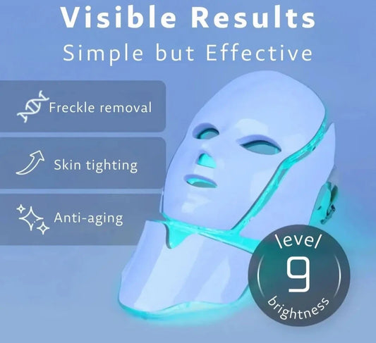  Infrared Beauty Mask, LED Light Therapy, Multifunctional Mask, Skin Rejuvenation, Anti-Aging, Acne Treatment, Skin Brightening, Skin Tone Evenness, Radiant Skin, Home Spa Treatment, Suitable for All Skin Types, Adjustable Straps, Hands-Free Operation, Gentle on Sensitive Skin