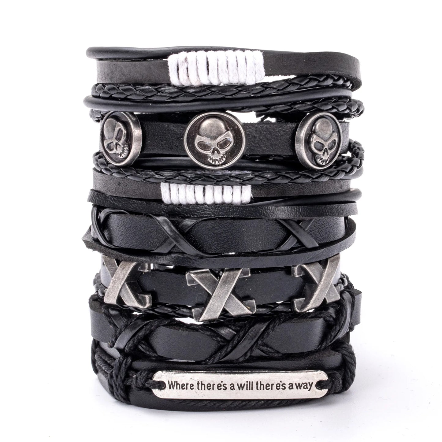 Leather Bracelets |  Best men's leather bracelets  |  Multi-layer Leather Bracelet  |  Leather Cuff Bracelet | Classic Black  Bracelet |   Wrap Bracelet |  Luxury Men's Leather Bracelets |    Unique style  Bracelets | Mens Braided Leather Bracelet |  Round leather bracelet | 