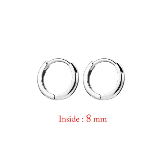 Huggies Hoop Earrings |  Stainless Steel Little earrings |Tiny Crystal Zirconia  Earrings |    Piercing Jewelry | tiny huggie hoop earrings   |  Small Hoop Earrings  |   Pandora earrings