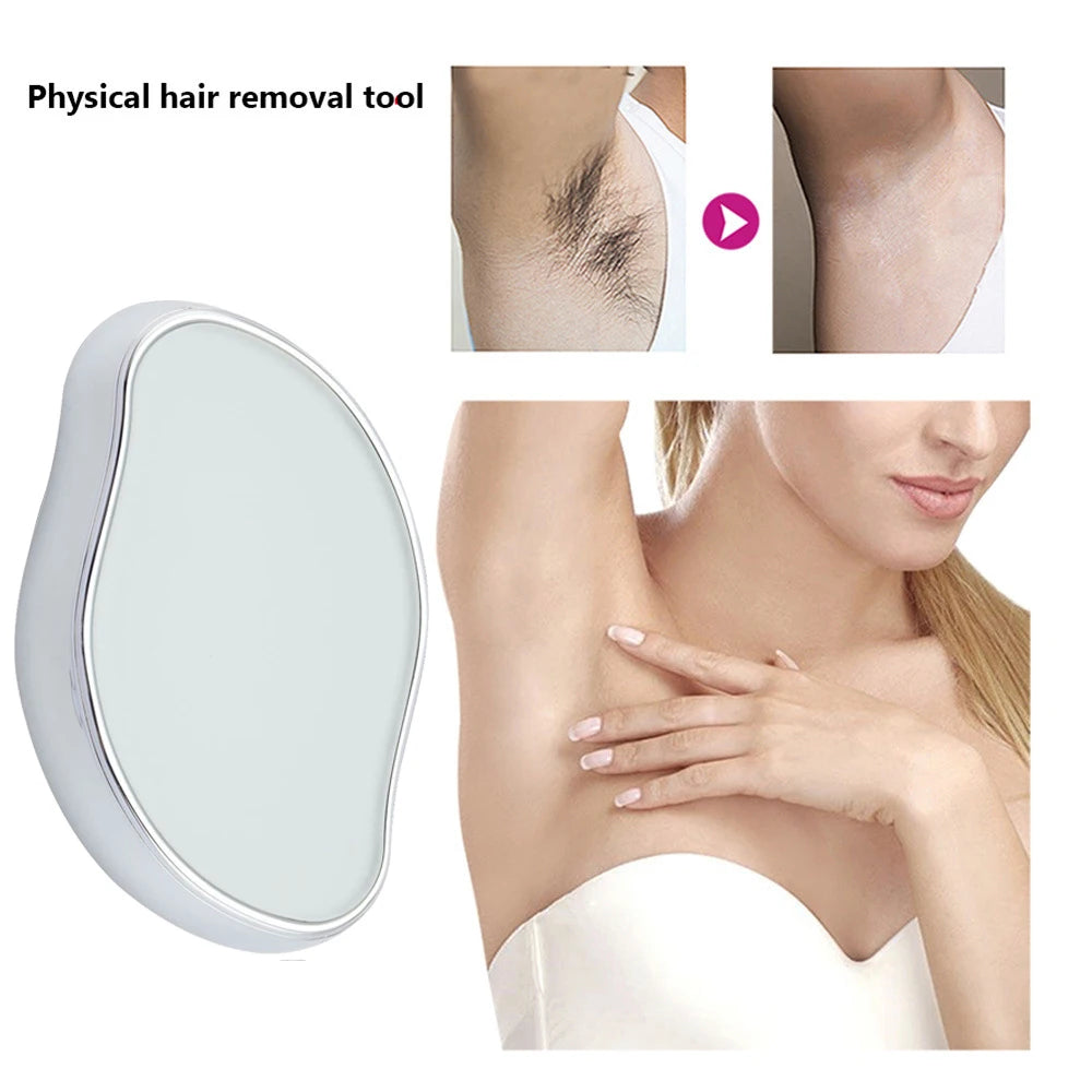 crystal hair removal eraser |  painless hair removal  | permanent hair removal  | glass hair remover  | epilator |  reusable hair removal  | eco-friendly hair removal |  body care tool |  depilation tool |  smooth skin 