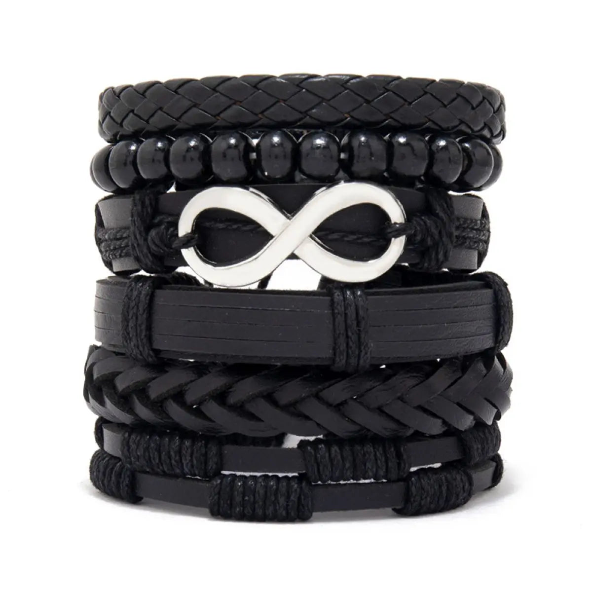 Leather Bracelets |  Best men's leather bracelets  |  Multi-layer Leather Bracelet  |  Leather Cuff Bracelet | Classic Black  Bracelet |   Wrap Bracelet |  Luxury Men's Leather Bracelets |    Unique style  Bracelets | Mens Braided Leather Bracelet |  Round leather bracelet | 