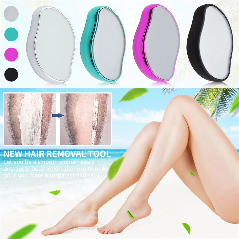 crystal hair removal eraser |  painless hair removal  | permanent hair removal  | glass hair remover  | epilator |  reusable hair removal  | eco-friendly hair removal |  body care tool |  depilation tool |  smooth skin 