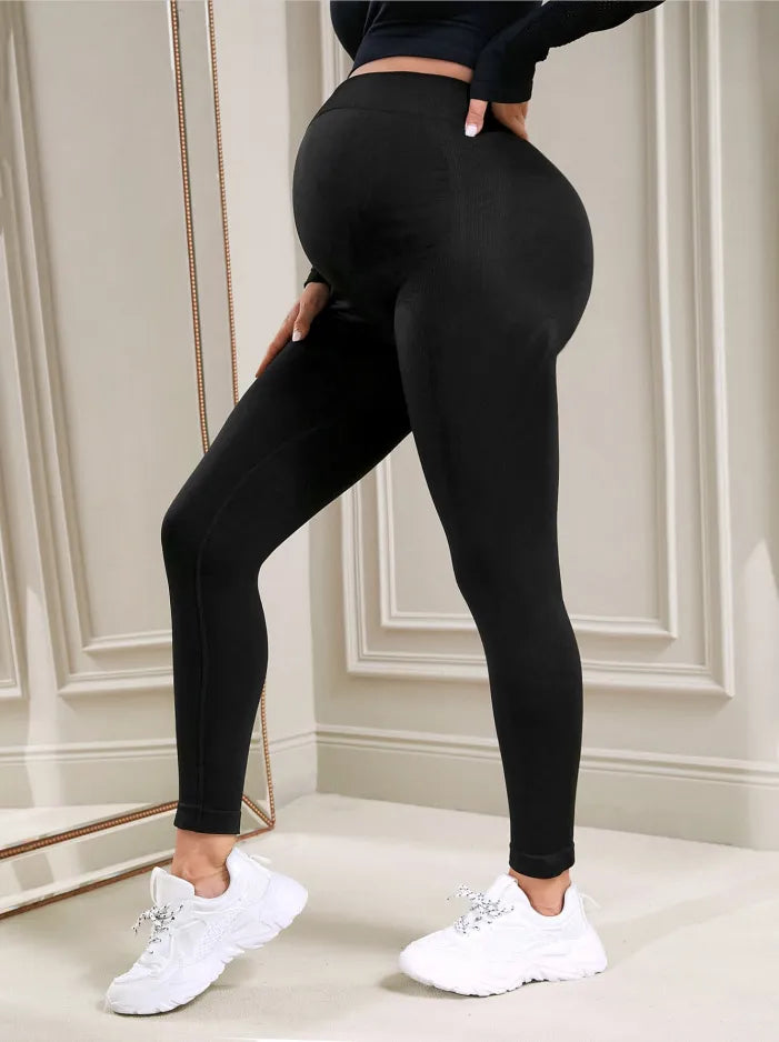 High Waist Maternity Leggings |Belly Support Postpartum Leggins |  elastic high waist and body support | Maternity Leggings |  Body Shaper Trousers |  Slimming Leggings |  Best postpartum leggings | Women Pregnant Pants |   Leggings Trousers Slim for Women |   Shapewear for Pregnant Women  