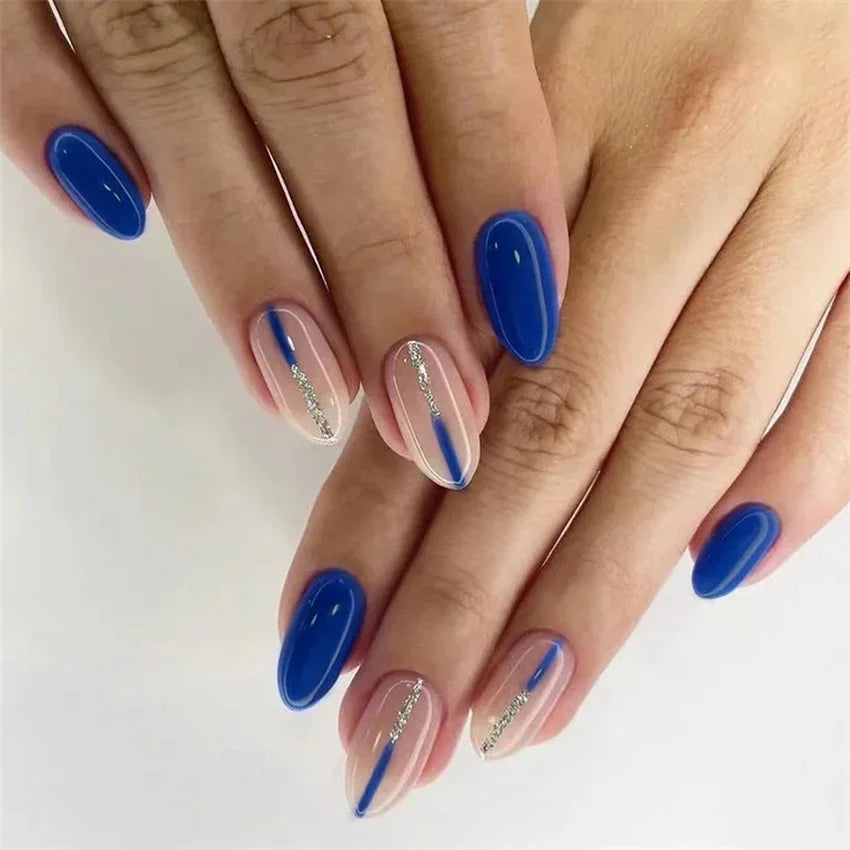 Colorful Glossy Fake Nails |  Reusable False Nails | Fake Nails |  False Nails | Nail Extention  | nail tips |Shiny Artificial  False Nails | Acrylic False Nails | Short Fake Nails | False Nails Art    