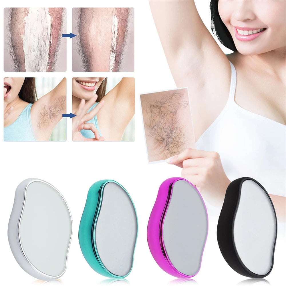 crystal hair removal eraser |  painless hair removal  | permanent hair removal  | glass hair remover  | epilator |  reusable hair removal  | eco-friendly hair removal |  body care tool |  depilation tool |  smooth skin 