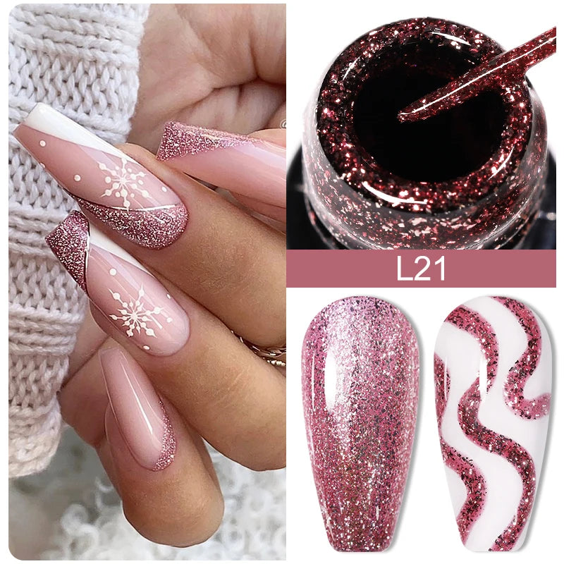 Liner Gel nail Polish | Metallic Painting Liner Gel | Super-Bright Metallic Liner |Gold Silver Mirror Gel Nail Polish |  liner art gel polish | Glitter Nail Art Gel Liner |  Diamond Painted Polish |  Gel Nail Polish |   Metallic Painting nail gel | Nail Polish | Nail Gel |  Liner Gel Nail Art | Striping Nail Gel