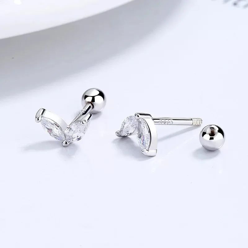 Huggies Hoop Earrings |  Stainless Steel Little earrings |Tiny Crystal Zirconia  Earrings |    Piercing Jewelry | tiny huggie hoop earrings   |  Small Hoop Earrings  |   Pandora earrings