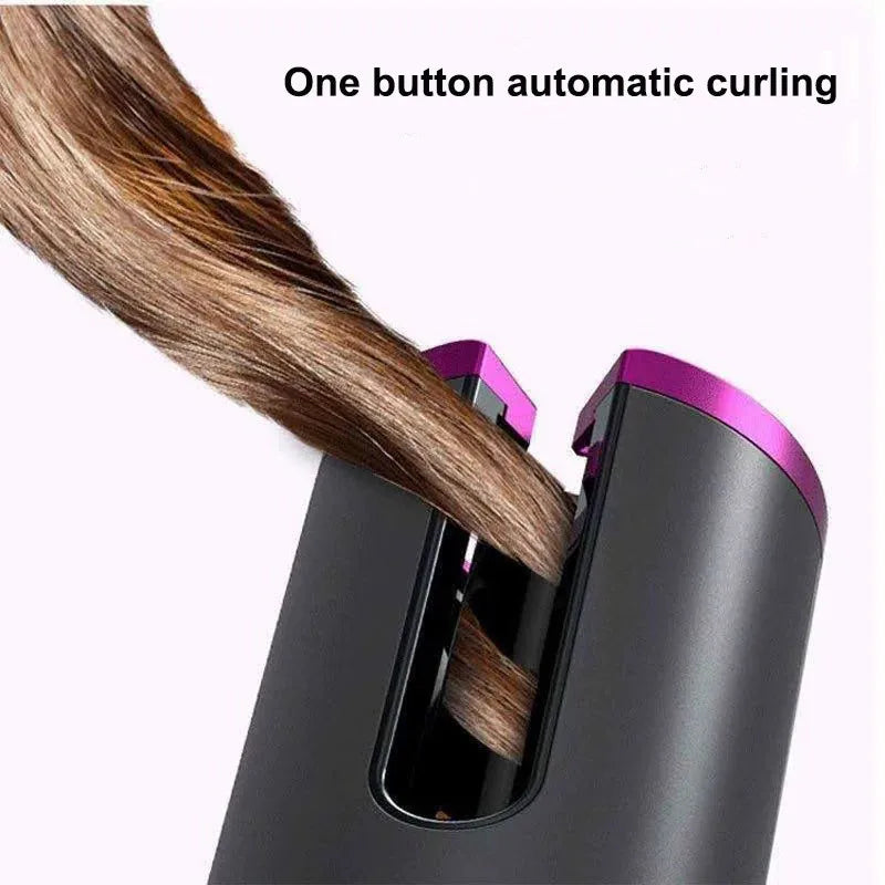 automatic curling iron |   wireless auto-rotating ceramic curling iron | Spin curling iron | wireless automatic curling iron  |  automatic rotation curling  | Rotating Ceramic Curling | Hair Curler |  Rechargeable Rotating Ceramic Curling |  portable hair curling iron | Portable USB Rechargeable Spin Curler | Professional Hair Curler USB Charging | Cordless Auto Curler |  