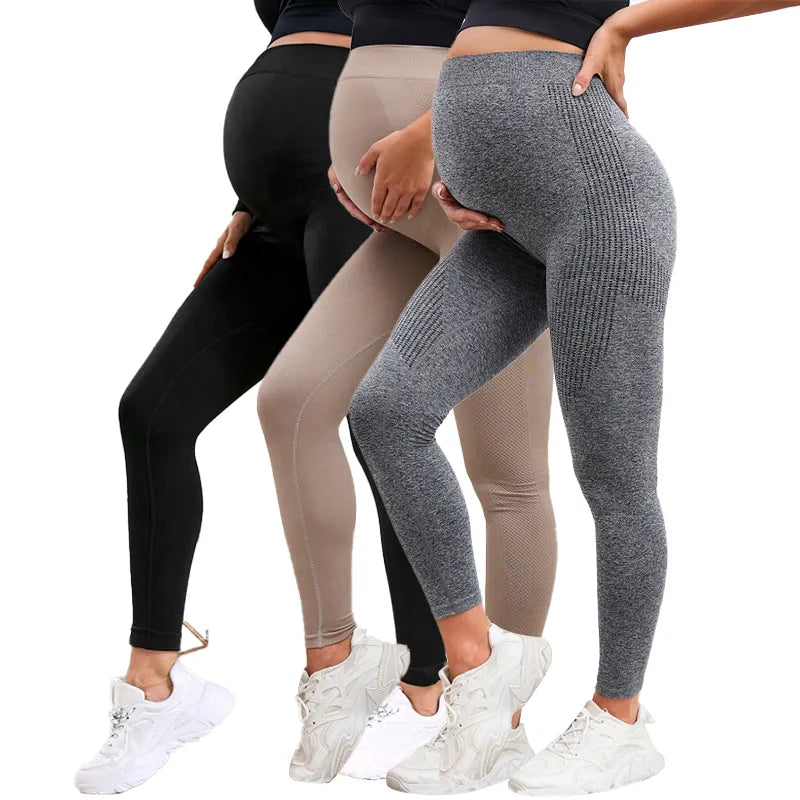 High Waist Maternity Leggings |Belly Support Postpartum Leggins |  elastic high waist and body support | Maternity Leggings |  Body Shaper Trousers |  Slimming Leggings |  Best postpartum leggings | Women Pregnant Pants |   Leggings Trousers Slim for Women |   Shapewear for Pregnant Women  