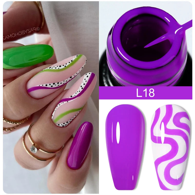 Liner Gel nail Polish | Metallic Painting Liner Gel | Super-Bright Metallic Liner |Gold Silver Mirror Gel Nail Polish |  liner art gel polish | Glitter Nail Art Gel Liner |  Diamond Painted Polish |  Gel Nail Polish |   Metallic Painting nail gel | Nail Polish | Nail Gel |  Liner Gel Nail Art | Striping Nail Gel