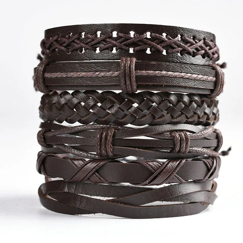 Leather Bracelets |  Best men's leather bracelets  |  Multi-layer Leather Bracelet  |  Leather Cuff Bracelet | Classic Black  Bracelet |   Wrap Bracelet |  Luxury Men's Leather Bracelets |    Unique style  Bracelets | Mens Braided Leather Bracelet |  Round leather bracelet | 