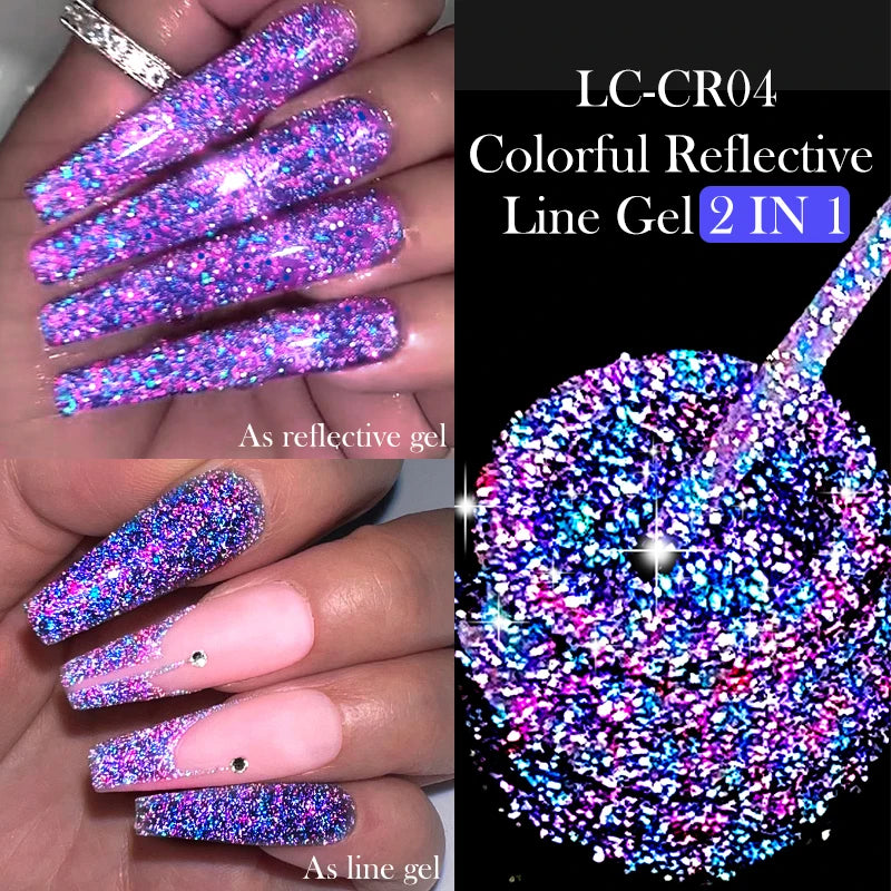 Liner Gel nail Polish | Metallic Painting Liner Gel | Super-Bright Metallic Liner |Gold Silver Mirror Gel Nail Polish |  liner art gel polish | Glitter Nail Art Gel Liner |  Diamond Painted Polish |  Gel Nail Polish |   Metallic Painting nail gel | Nail Polish | Nail Gel |  Liner Gel Nail Art | Striping Nail Gel