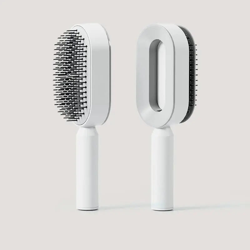  Self-Cleaning Hair Brush, Detangling Brush, Scalp Massager Brush, Air Cushion Brush, Airbag Massage Comb, Self-Cleaning Comb, Easy Cleaning Brush, Healthy Hair Brush, Gentle Brushing, Reduced Breakage, Scalp Stimulation