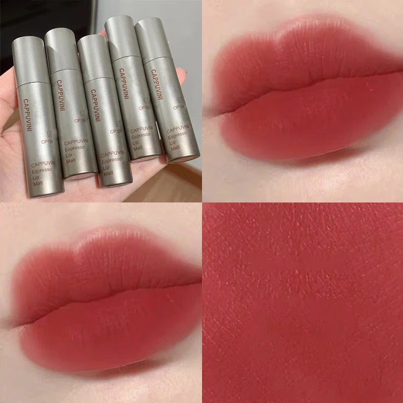 Single Velvet Matte Mist Lip Gloss, Matte Liquid Lipstick, Waterproof Lipstick, Smudge-Proof Lipstick, Non-Stick Cup Lipstick, Long-Lasting Lipstick, Opaque Lipstick, Lightweight Lipstick, Comfortable Lipstick, Vibrant Shades, Matte Finish