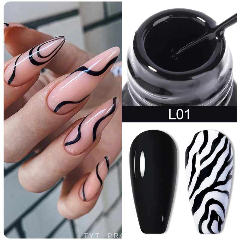 Liner Gel nail Polish | Metallic Painting Liner Gel | Super-Bright Metallic Liner |Gold Silver Mirror Gel Nail Polish |  liner art gel polish | Glitter Nail Art Gel Liner |  Diamond Painted Polish |  Gel Nail Polish |   Metallic Painting nail gel | Nail Polish | Nail Gel |  Liner Gel Nail Art | Striping Nail Gel