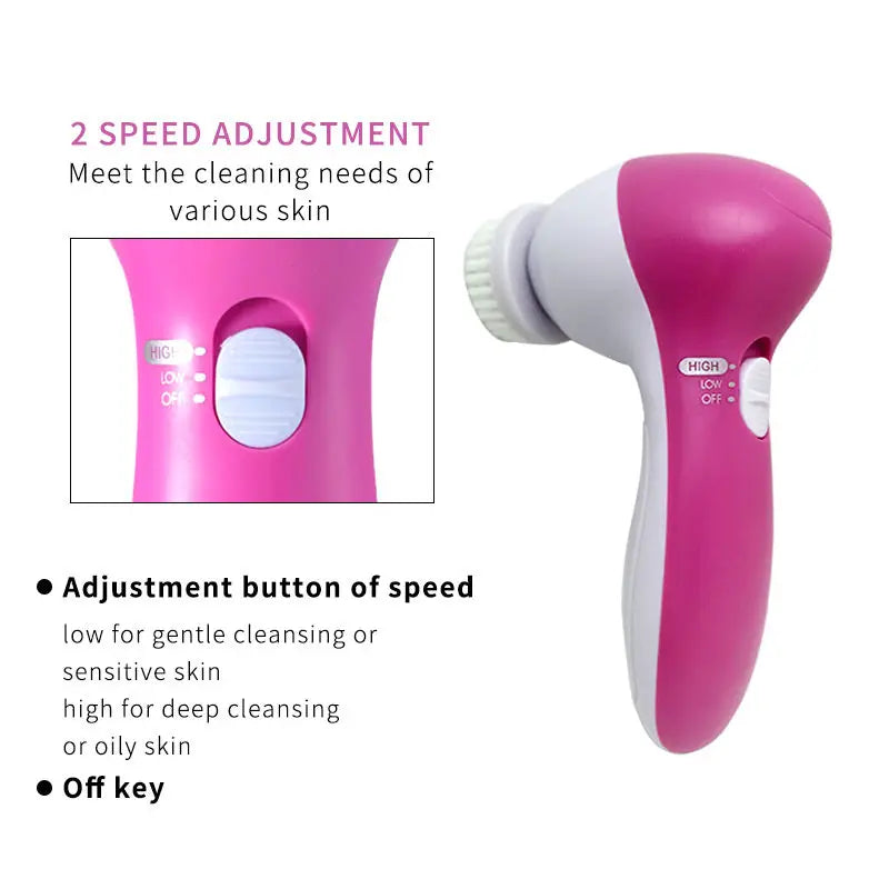 electric facial cleanser |  facial cleansing brush  | face wash machine  | spa skin care tool | blackhead removal tool |  exfoliating brush |  facial massage | waterproof facial cleanser |  multi-function skincare tool | deeper pore cleansing