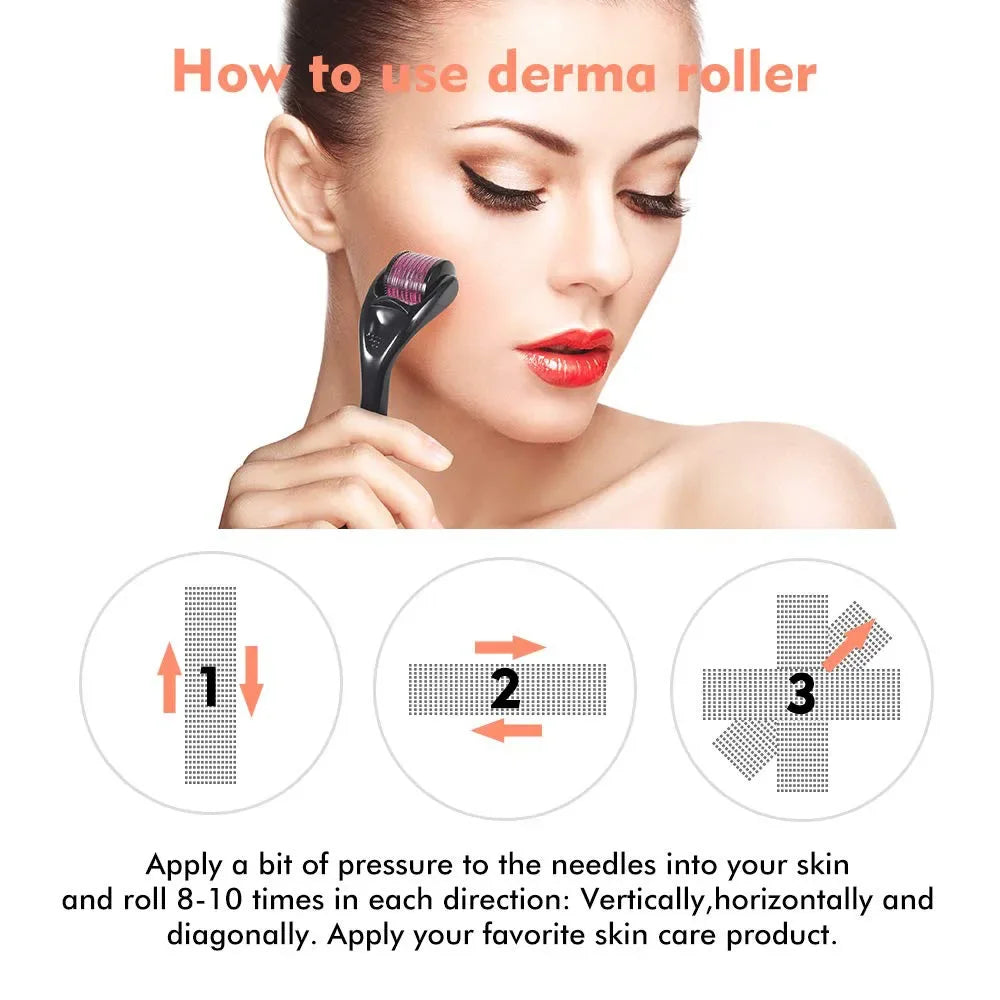 derma roller |  microneedling |  skin rejuvenation |  wrinkle reduction | collagen production|  medical-grade micro needles|  skincare tool|  unisex beauty tool | improved skin texture