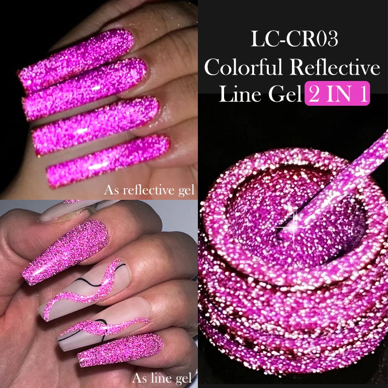 Liner Gel nail Polish | Metallic Painting Liner Gel | Super-Bright Metallic Liner |Gold Silver Mirror Gel Nail Polish |  liner art gel polish | Glitter Nail Art Gel Liner |  Diamond Painted Polish |  Gel Nail Polish |   Metallic Painting nail gel | Nail Polish | Nail Gel |  Liner Gel Nail Art | Striping Nail Gel