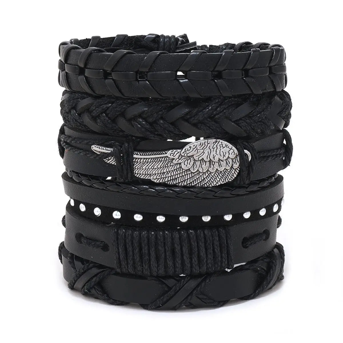 Leather Bracelets |  Best men's leather bracelets  |  Multi-layer Leather Bracelet  |  Leather Cuff Bracelet | Classic Black  Bracelet |   Wrap Bracelet |  Luxury Men's Leather Bracelets |    Unique style  Bracelets | Mens Braided Leather Bracelet |  Round leather bracelet | 