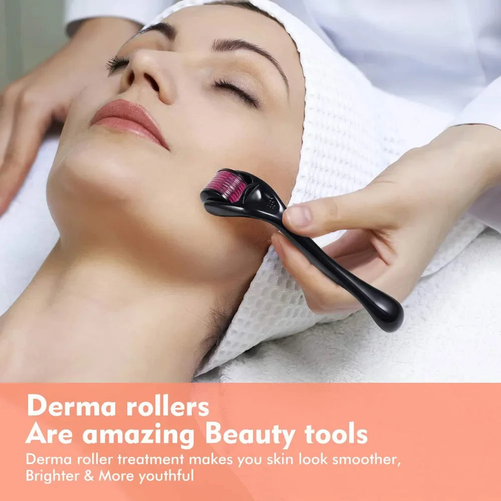 derma roller |  microneedling |  skin rejuvenation |  wrinkle reduction | collagen production|  medical-grade micro needles|  skincare tool|  unisex beauty tool | improved skin texture